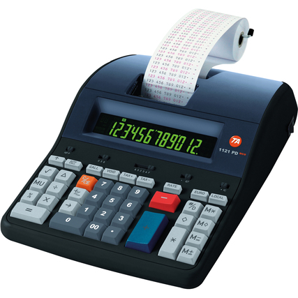 Triumph-Adler Tischrechner TA 1121 PD Eco schwarz/rot 210 x 80 x 310 mm (B x H x T) Netzbetrieb schwarz