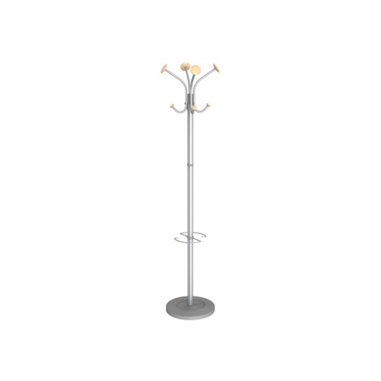 ALBA Garderobenständer VIENA 175cm silber