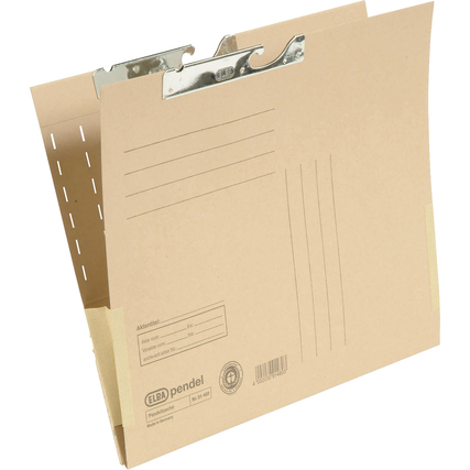 ELBA Pendeltasche 31,8 x 26,5 cm (B x H) DIN A4 230g/m² Natronkarton, 95 % recycelt naturbraun