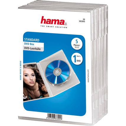 Hama CD/DVD Hülle transparent Produktbild pa_produktabbildung_1 XL