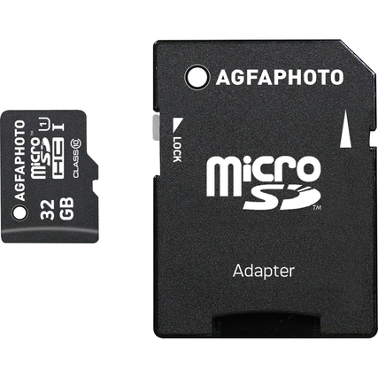 AgfaPhoto Speicherkarte microSDHC 32 Gbyte Produktbild pa_produktabbildung_3 XL