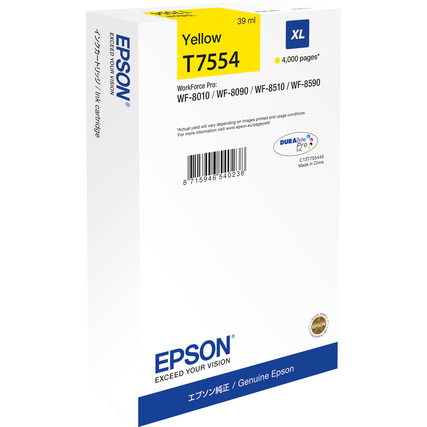 Epson Tintenpatrone T7554 gelb Produktbild pa_produktabbildung_1 XL