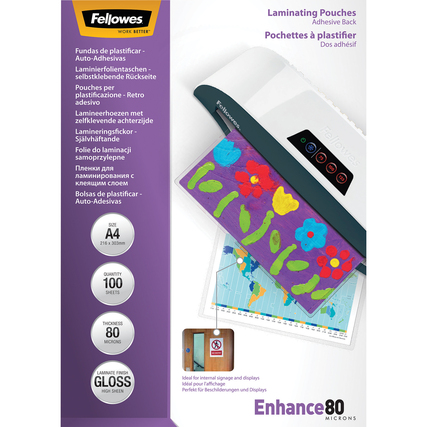 Fellowes® Laminierfolie Enhance 80 DIN A4 Produktbild pa_produktabbildung_1 XL