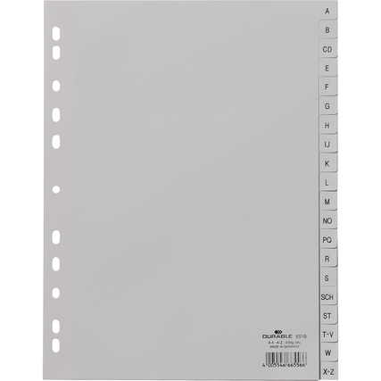 DURABLE A-Z Register 21,5/23 x 29,7 cm (B x H) Produktbild pa_produktabbildung_1 XL