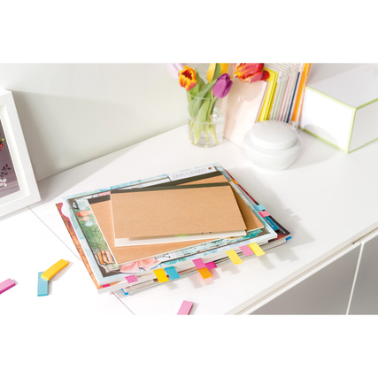 Post-it® Haftmarker Page Marker Promotion neongelb, vitalorange, neongrün, guavapink, flieder Produktbild pa_ohnedeko_1 XL