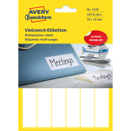 Avery Zweckform Universaletikett 76 x 19 mm (B x H) Produktbild pa_produktabbildung_1 XL