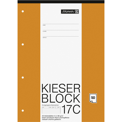 BRUNNEN Schulblock liniert 17C Produktbild pa_produktabbildung_1 XL