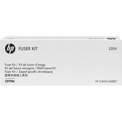 Weißer Karton mit der Aufschrift "FUSER KIT 220V" und Produktbezeichnung "CE978A".