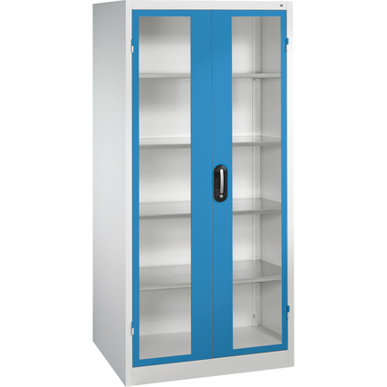 C+P Werkzeugschrank Serie 89 mit Sichtfenster 930 x 1.950 x 600 mm (B x H x T) lichtblau Produktbild pa_produktabbildung_1 XL