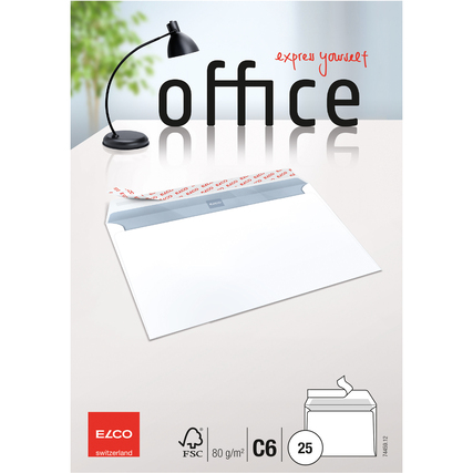 ELCO Briefumschlag Office DIN C6 25 St./Pack. ohne Fenster Produktbild pa_produktabbildung_1 XL