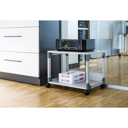 DURABLE Druckertisch SYSTEM MULTI TROLLEY 48 grau Produktbild pa_ohnedeko_2 XL