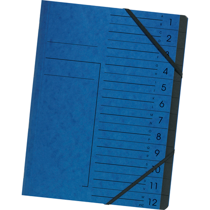 Ordnungsmappe 12 Fächer blau Produktbild pa_stellvertreter_1 XL