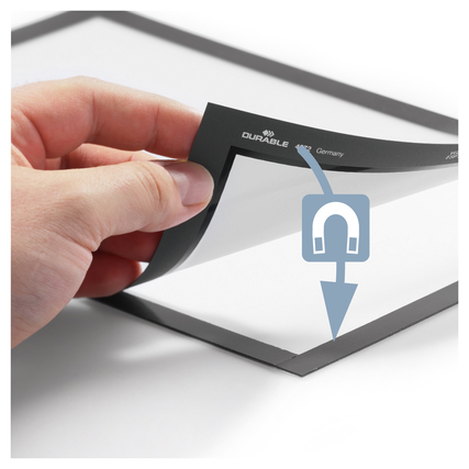 DURABLE Magnetrahmen DURAFRAME® DIN A4 2 St./Pack. schwarz Produktbild pa_anwendungsbeispiel_1 XL