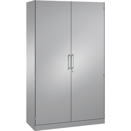 C+P Flügeltürenschrank Asisto 1.200 x 1.980 x 435 mm (B x H x T) weißaluminium weißaluminium Produktbild pa_produktabbildung_1 XL