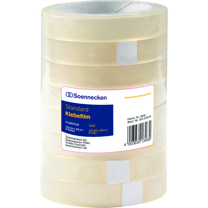 Soennecken Klebefilm 19 mm x 66 m (B x L) 8 St./Pack. Produktbild pa_produktabbildung_1 XL