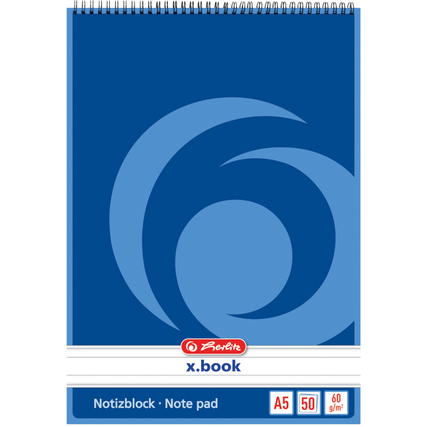 Herlitz Notizblock DIN A5 liniert 50 Bl.