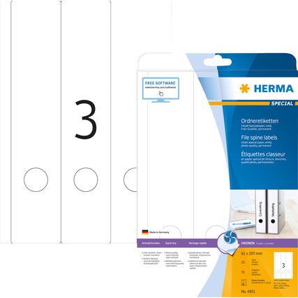 HERMA Ordnerrückenetikett SPECIAL breit/lang Produktbild pa_produktabbildung_1 XL