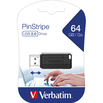 Verbatim USB-Stick PinStripe 64 Gbyte Produktbild pa_produktabbildung_1 XL