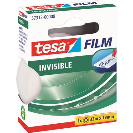 tesa® Klebefilm tesafilm® invisible 19 mm x 33 m (B x L) Produktbild pa_produktabbildung_1 XL