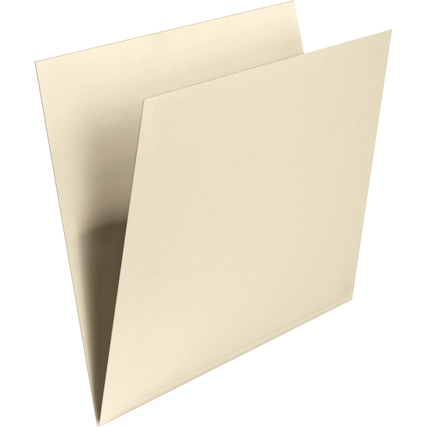 Beige Einstellmappe aus Kunststoff für Steh- und Hängesammler.