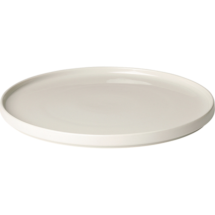 blomus Servierplatte PILAR 35 x 2 cm (Ø x H) Keramik moonbeam