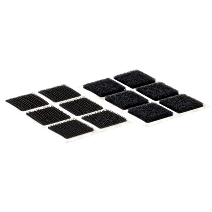VELCRO® Klettverbinder 25 x 25 mm (B x L) selbstklebend schwarz 24 St./Pack.