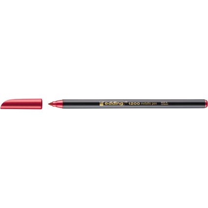 edding Fasermaler colourpen 1200 metallic 1-3mm rot metallic nicht auswaschbar