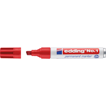 edding Permanentmarker No.1 rot Produktbild pa_produktabbildung_1 XL