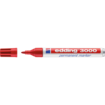 edding Permanentmarker 3000 rot Produktbild pa_produktabbildung_1 XL