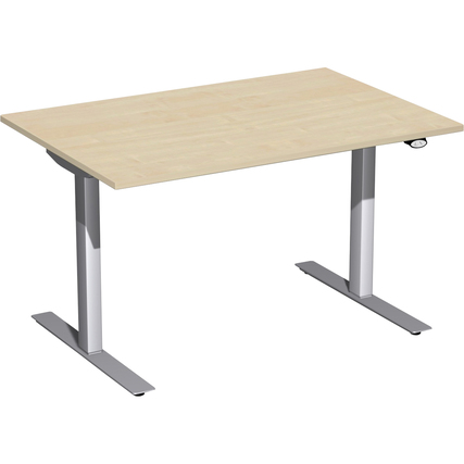 Geramöbel Schreibtisch Elektro-Flex 1.200 x 650-1.250 x 800 mm (B x H x T) ahorn Produktbild pa_produktabbildung_1 XL