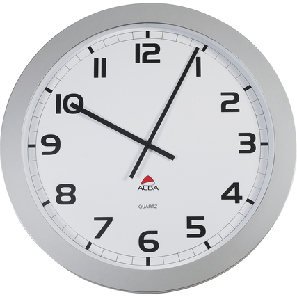 ALBA Wanduhr Horgiant 60cm Kunststoff grau