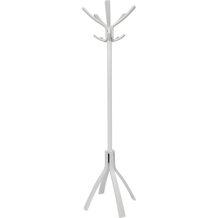 ALBA Garderobenständer Cafe 47 x 179 cm (Ø x H) Holz weiß