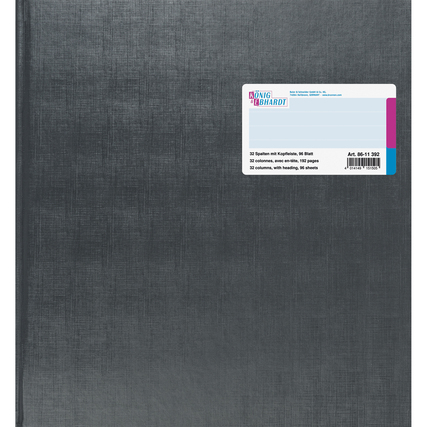 König & Ebhardt Geschäftsbuch kariert grau 96 Bl.