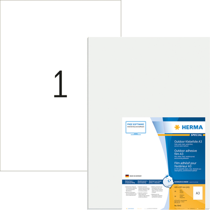 HERMA Folienetikett SPECIAL 297 x 420 mm (B x H) 10 Etik./Pack. Produktbild pa_produktabbildung_1 XL