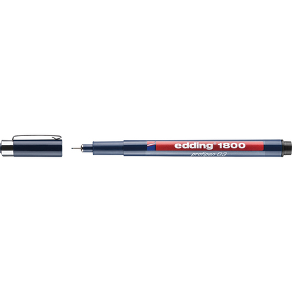 edding Fineliner 1800 profipen 0,35 mm schwarz Produktbild pa_produktabbildung_1 XL
