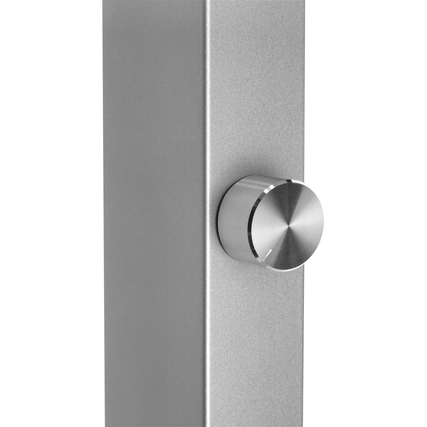 Detailansicht des Drehdimmers an der Säule einer Stehleuchte.