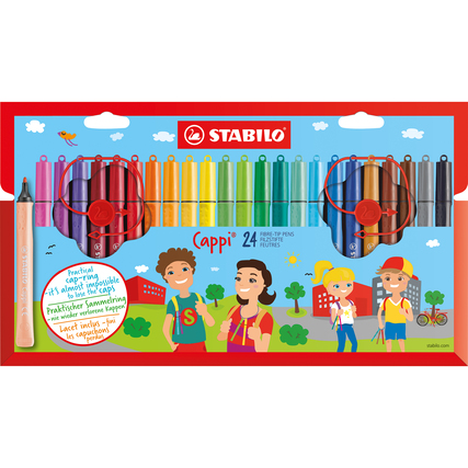 STABILO® Fasermaler Cappi® 24 St./Pack. Kartonetui Produktbild pa_produktabbildung_1 XL