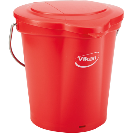 VIKAN Putzeimer 12l Polypropylen rot