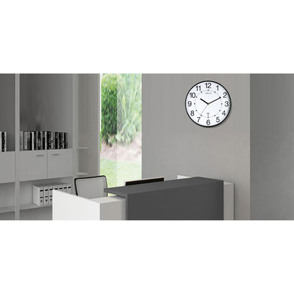 UNILUX Funkuhr Maxi Wave schwarz Produktbild pa_ohnedeko_1 XL