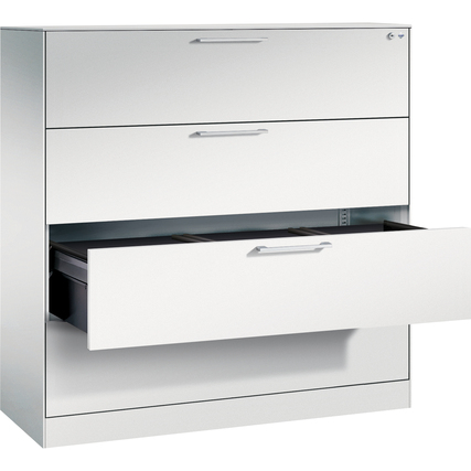 C+P Hängeregistraturschrank Asisto 3-bahnig lichtgrau Produktbild pa_produktabbildung_1 XL