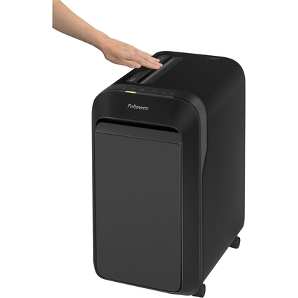 Fellowes® Aktenvernichter Powershred® LX 221 schwarz Produktbild pa_anwendungsbeispiel_1 XL