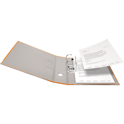Falken Ordner Color Vegan Kunststoff DIN A4 80 mm orange Produktbild pa_ohnedeko_1 XL