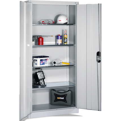 C+P Werkzeugschrank Serie 89 930 x 1.950 x 400 mm (B x H x T) lichtgrau Produktbild pa_ohnedeko_1 XL