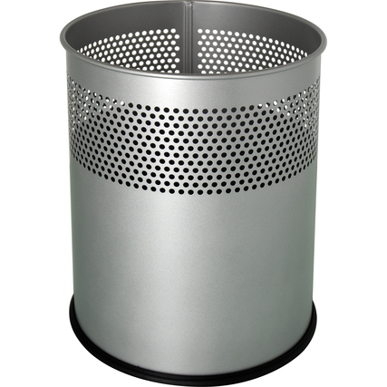 helit Papierkorb the dot Metall grau Produktbild pa_produktabbildung_1 XL