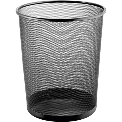 helit Papierkorb the circle network 15 l schwarz Produktbild pa_produktabbildung_1 XL
