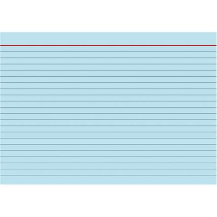 BRUNNEN Karteikarte DIN A5 quer liniert blau Produktbild pa_produktabbildung_1 XL