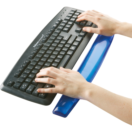 Fellowes® Handgelenkauflage Crystals&trade; Gel blau Produktbild pa_ohnedeko_1 XL
