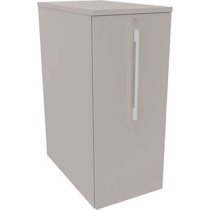 Beistellcontainer 463 x 1.115 x 800 mm (B x H x T) links offen lichtgrau Produktbild pa_produktabbildung_1 XL