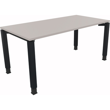 Schreibtisch all in one 1.600 x 680-820 x 800 mm (B x H x T) lichtgrau anthrazit metallic Produktbild pa_produktabbildung_1 XL
