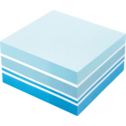 Soennecken Haftnotizwürfel Farbmix Brilliant 400 Bl. blau, weiß Produktbild pa_produktabbildung_1 XL
